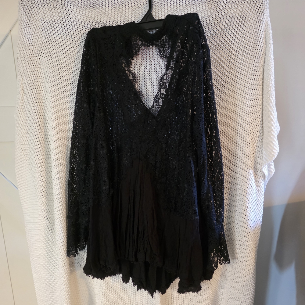 Free People Midnight Lace Dress